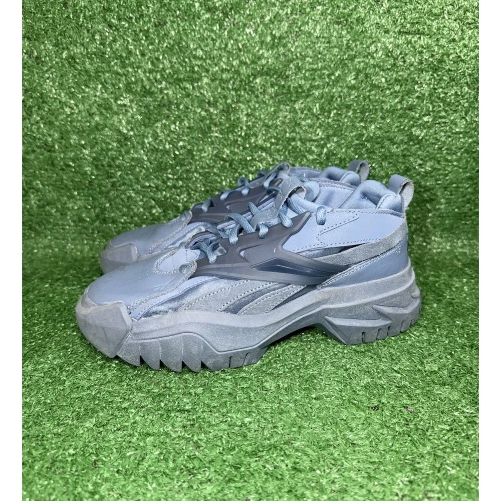 Reebok Cardi B Classic Leather Shoes Womens‎ Size 5.5 Mens 4 Blue Trail Sneakers